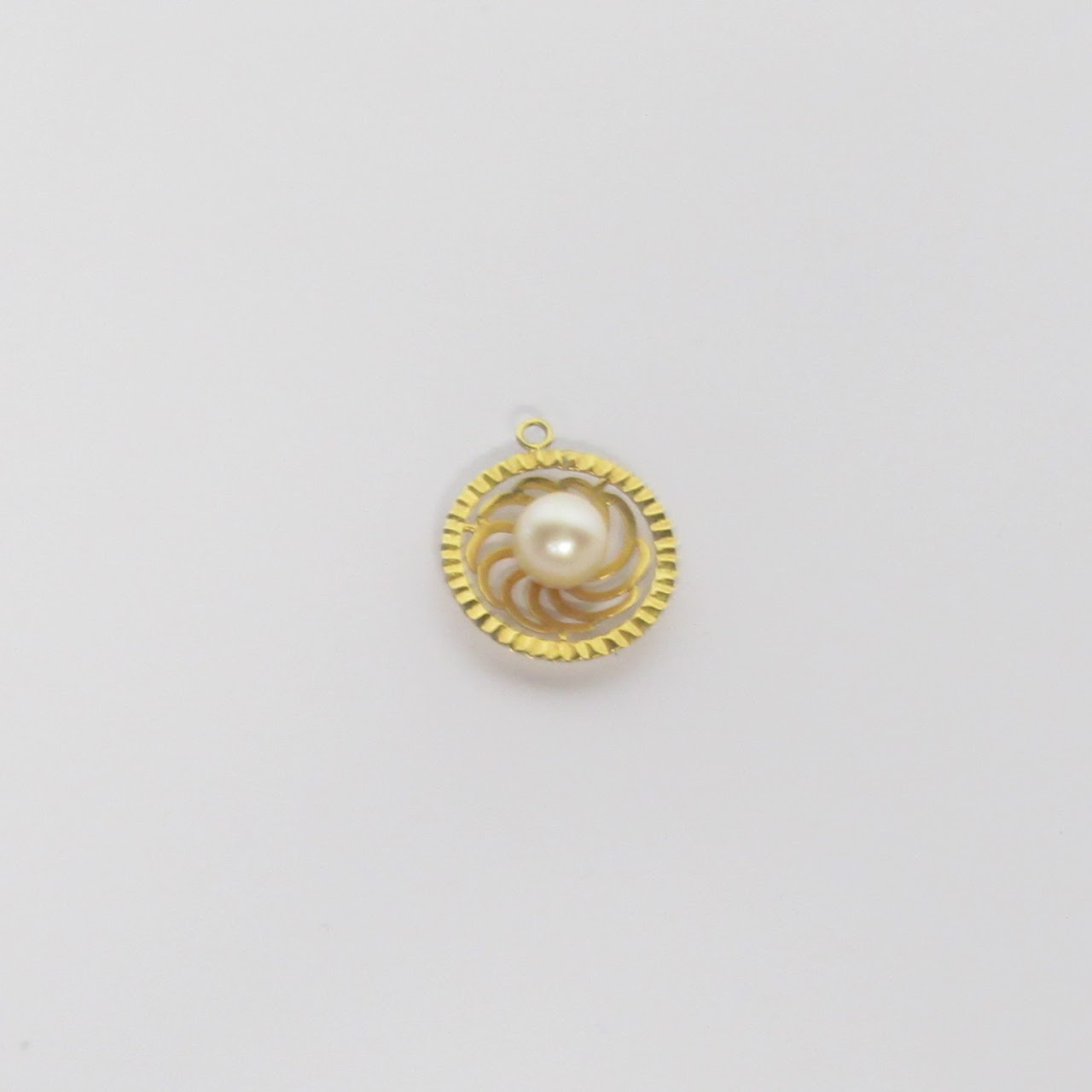 14K Gold & Pearl Pendant