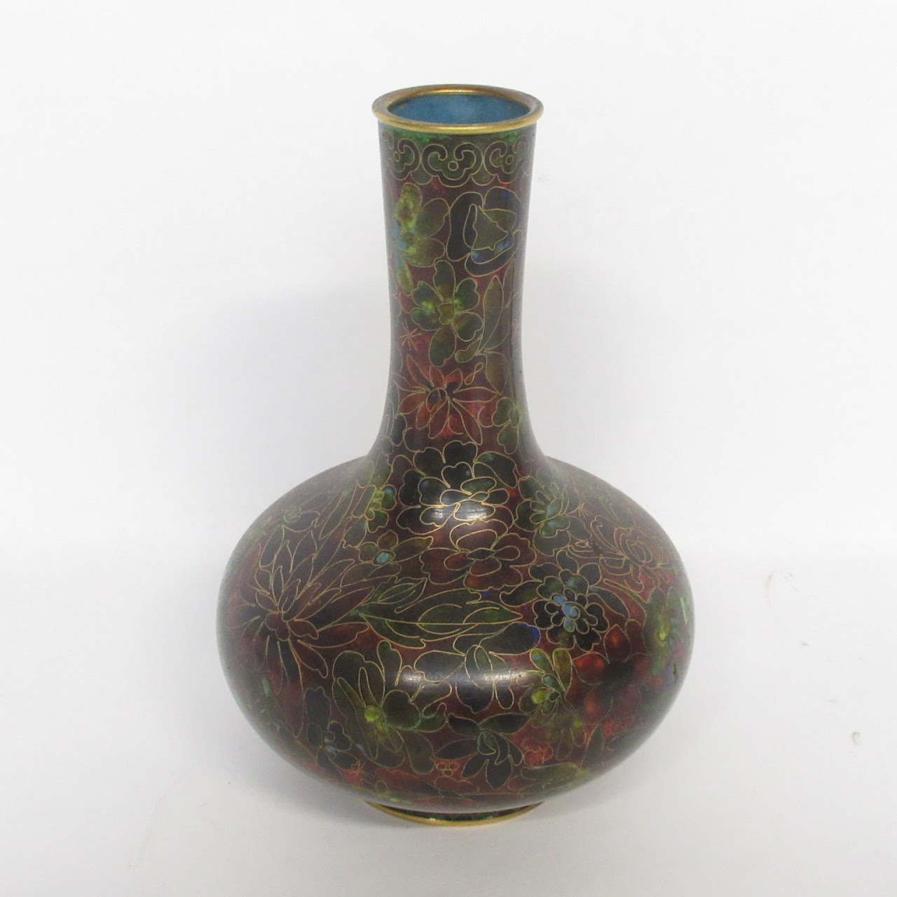 Cloisonné Floral Vase