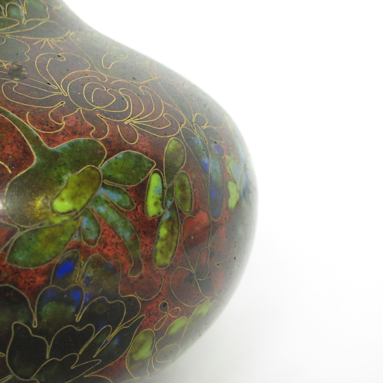 Cloisonné Floral Vase