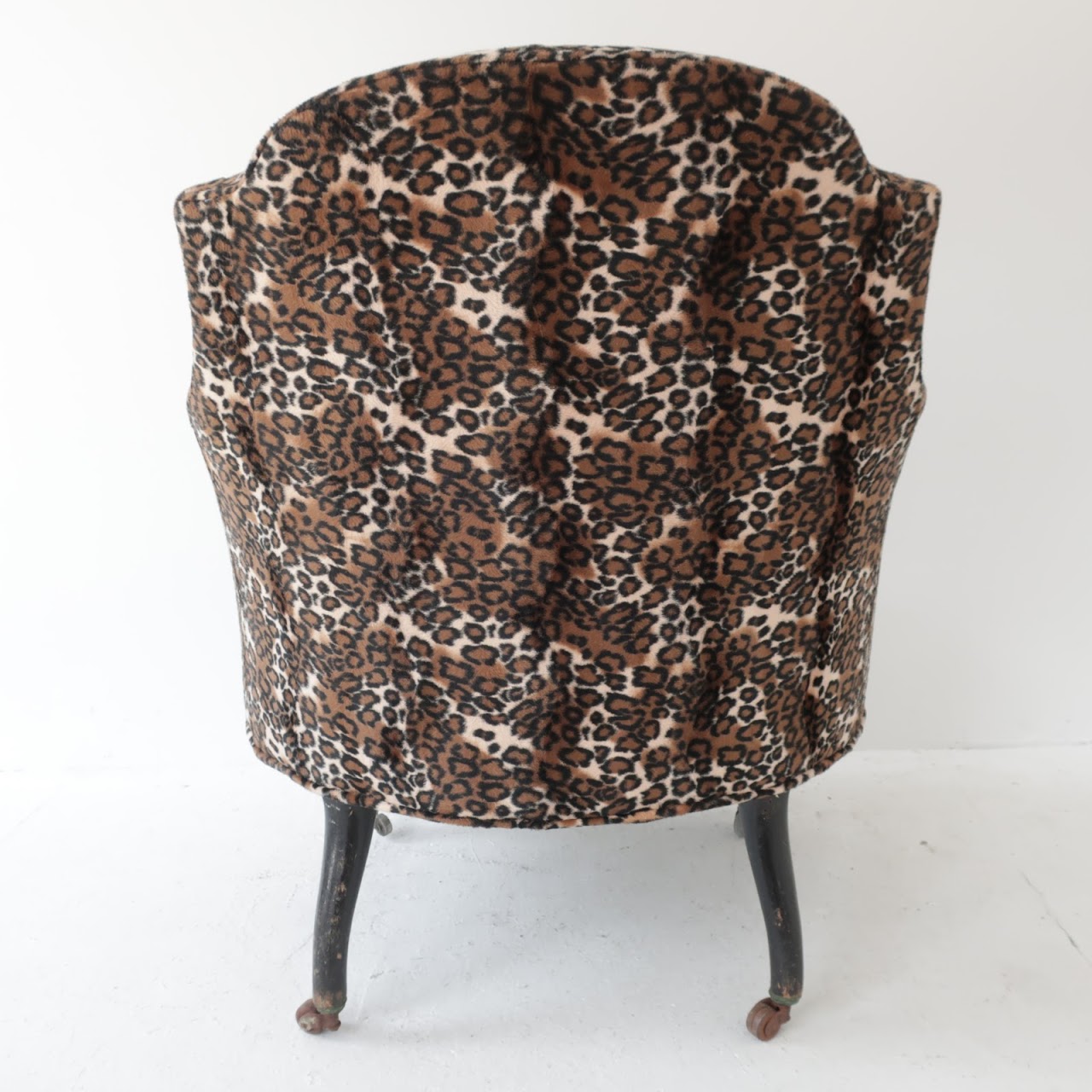 Vintage Tufted Leopard Chair