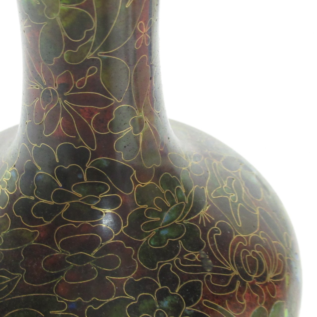 Cloisonné Floral Vase