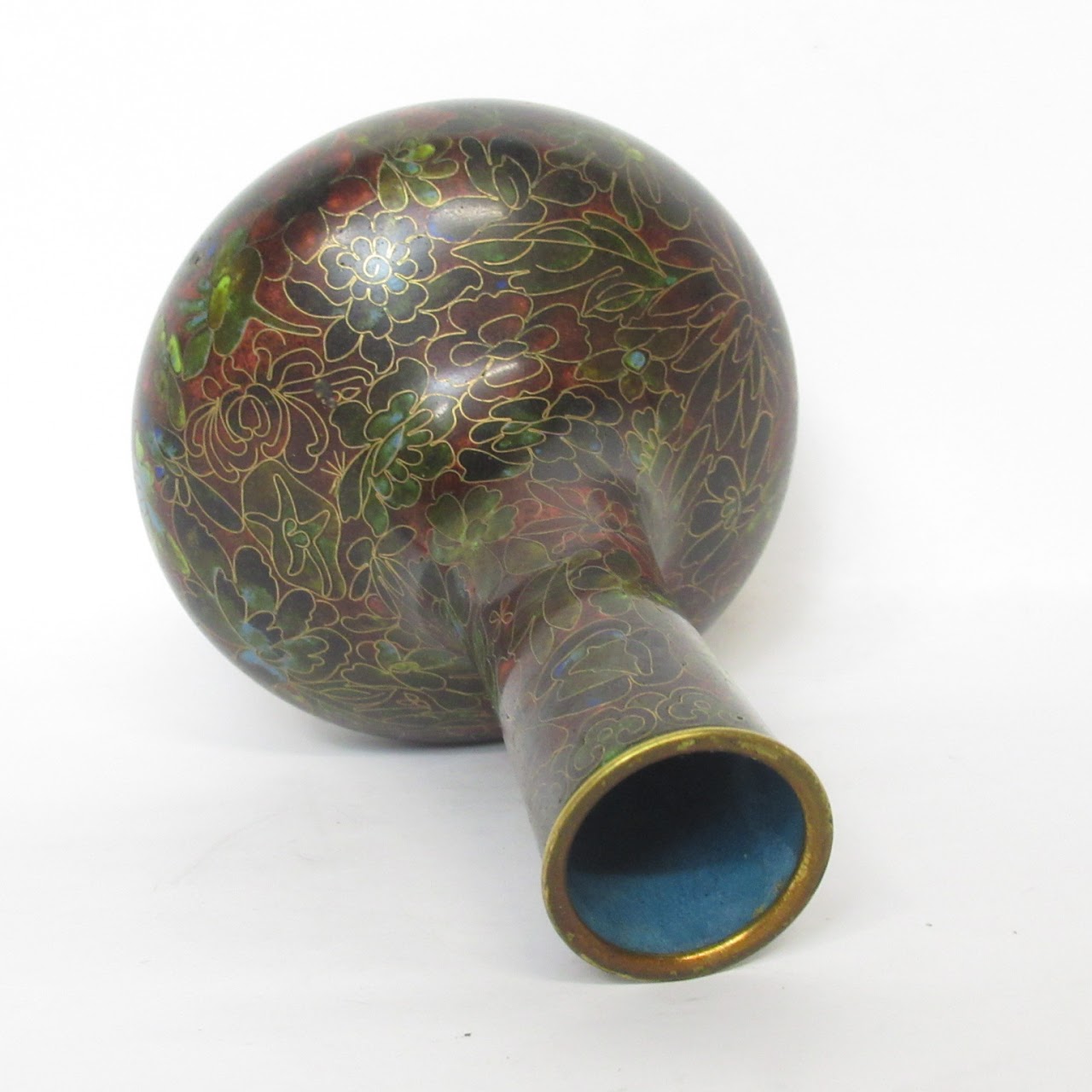 Cloisonné Floral Vase