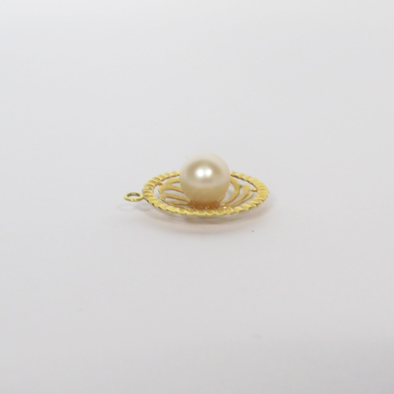 14K Gold & Pearl Pendant