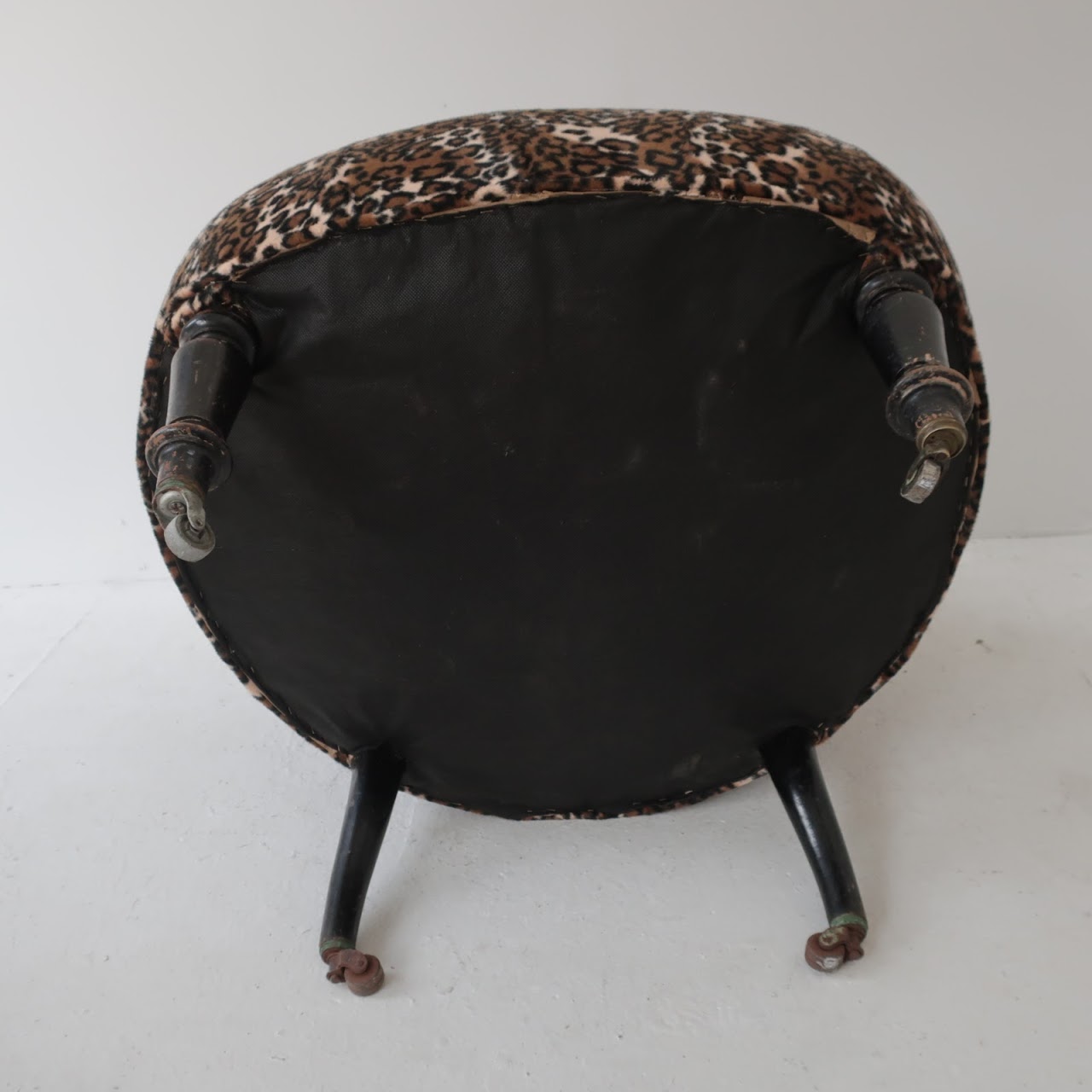 Vintage Tufted Leopard Chair