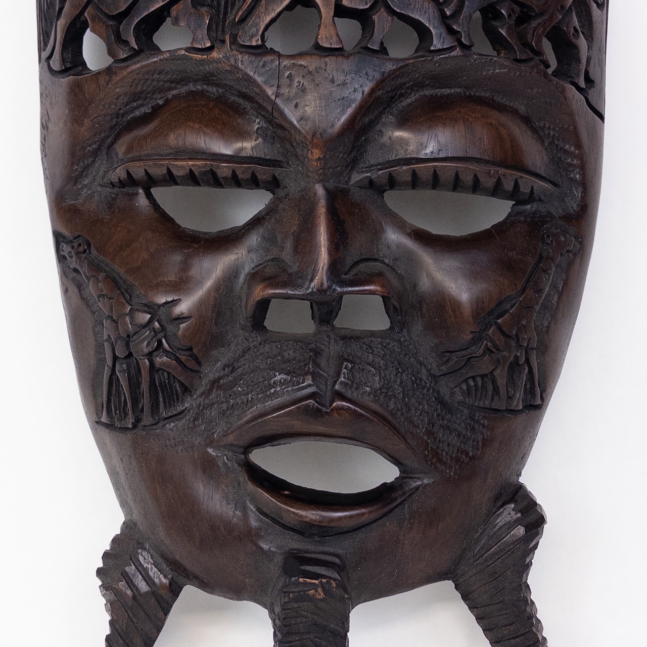 Kenyan Ebony Wood Masai Mask