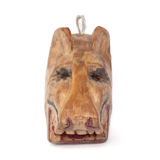 Wooden Folk Art Horse Mask