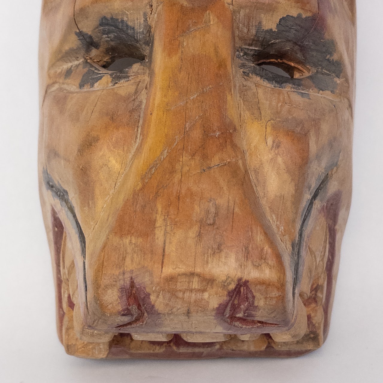 Wooden Folk Art Horse Mask