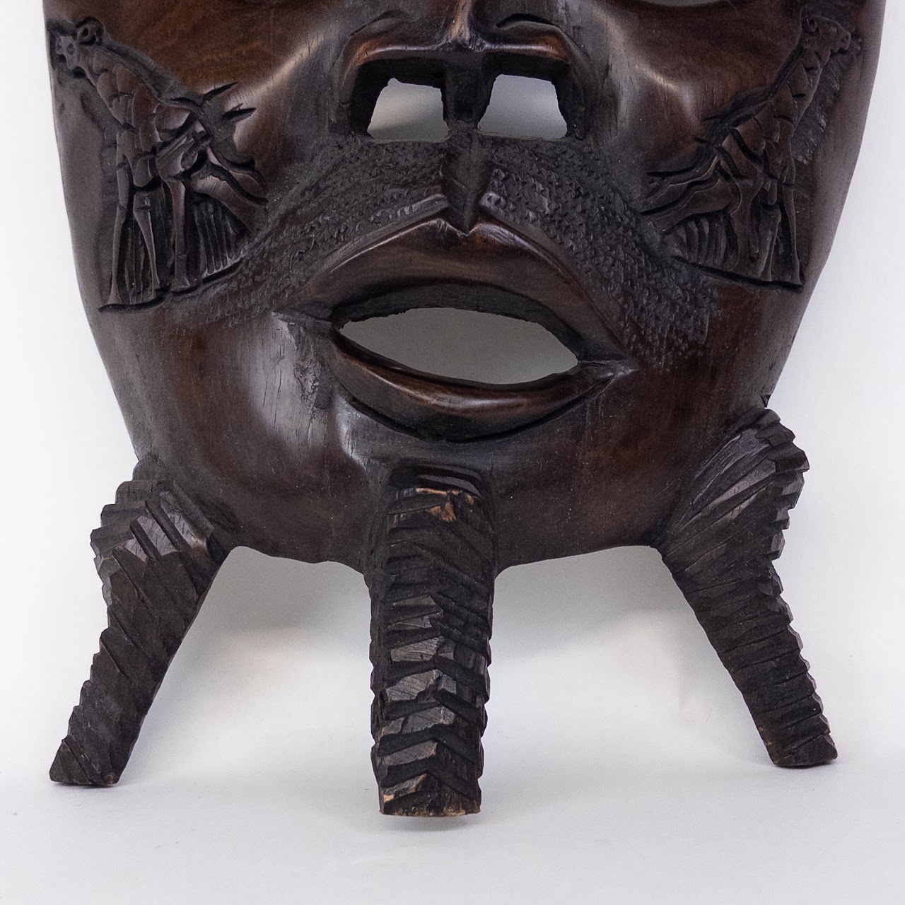 Kenyan Ebony Wood Masai Mask