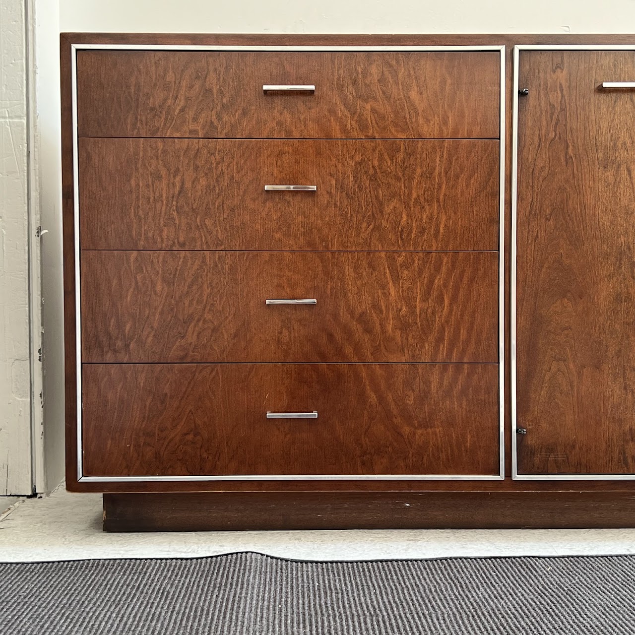 John Stuart Mid-Century Modern Walnut Eleven-Drawer Dresser