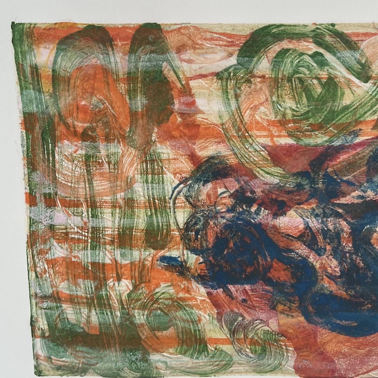 Contemporary Abstract Monoprint #2