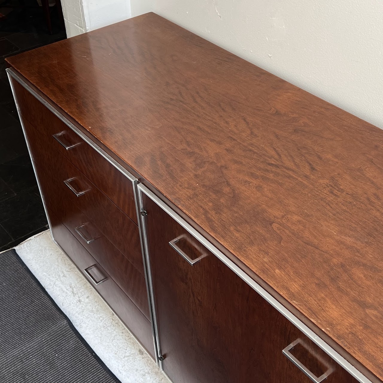 John Stuart Mid-Century Modern Walnut Eleven-Drawer Dresser