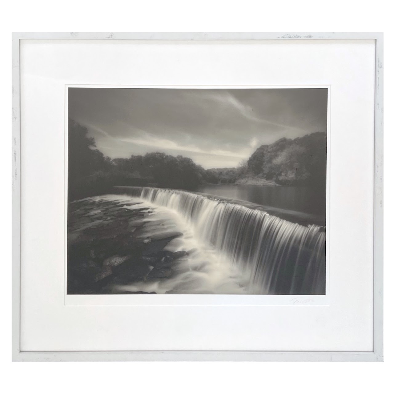 Tom Baril 'Millville, MA' Signed Silver Gelatin Landscape Photograph