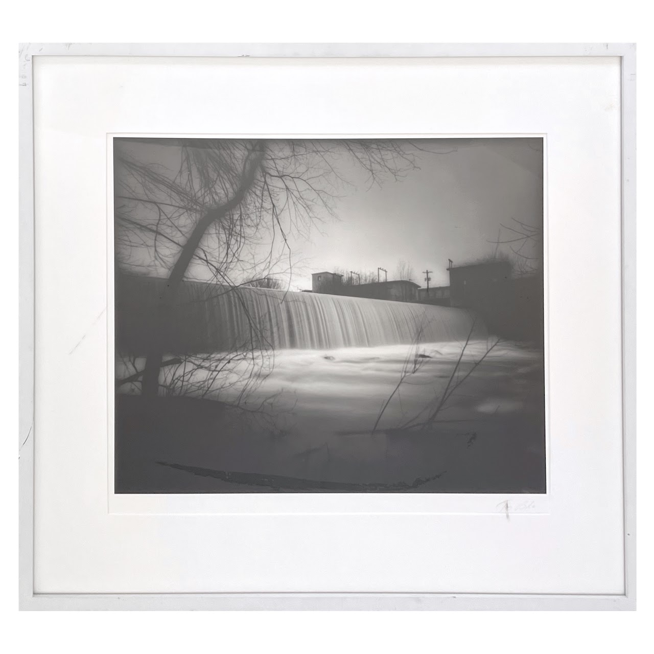 Tom Baril 'Phoenix, RI' Signed Silver Gelatin Landscape Photograph