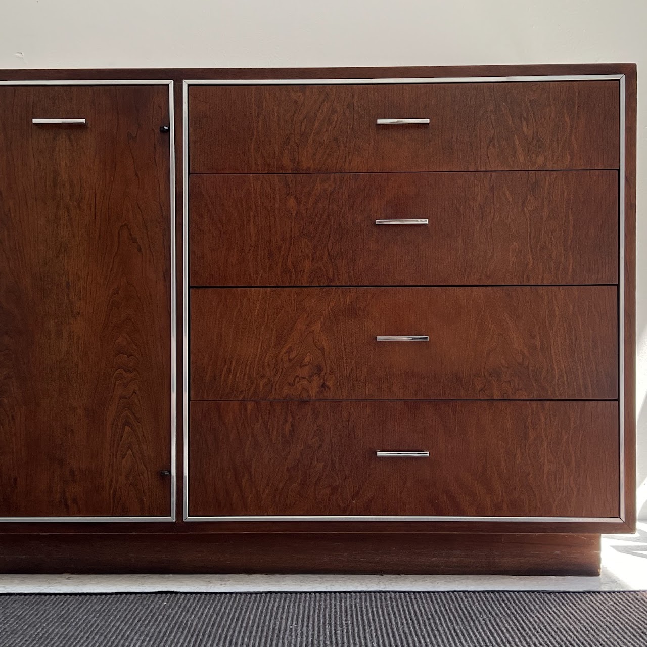 John Stuart Mid-Century Modern Walnut Eleven-Drawer Dresser