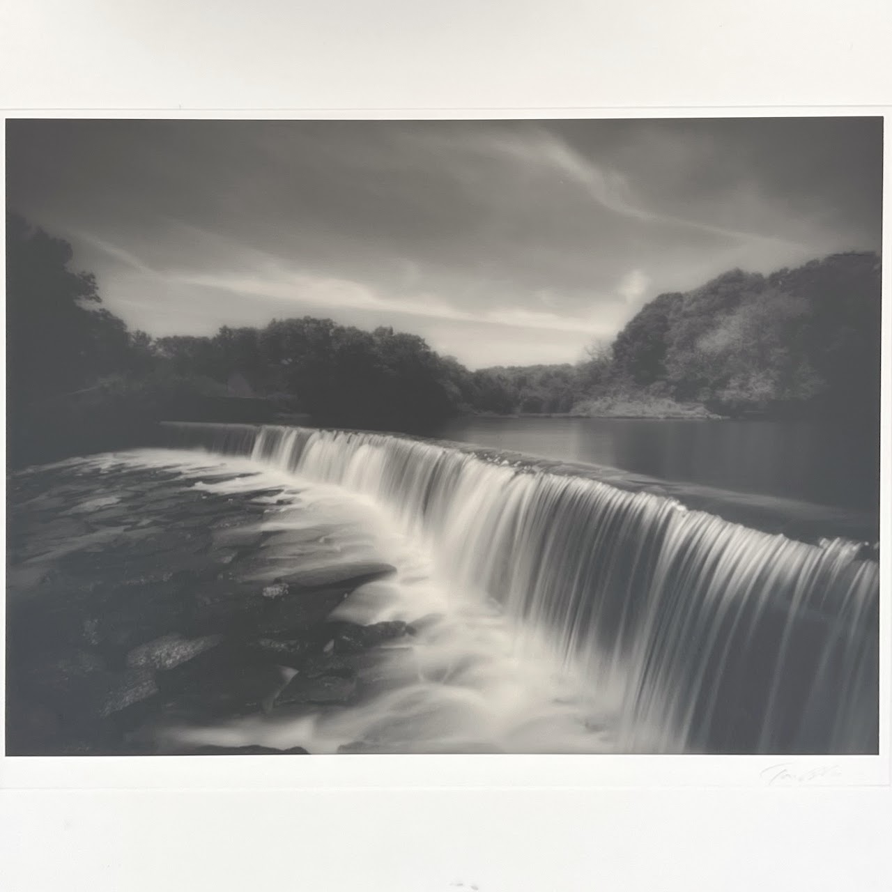 Tom Baril 'Millville, MA' Signed Silver Gelatin Landscape Photograph