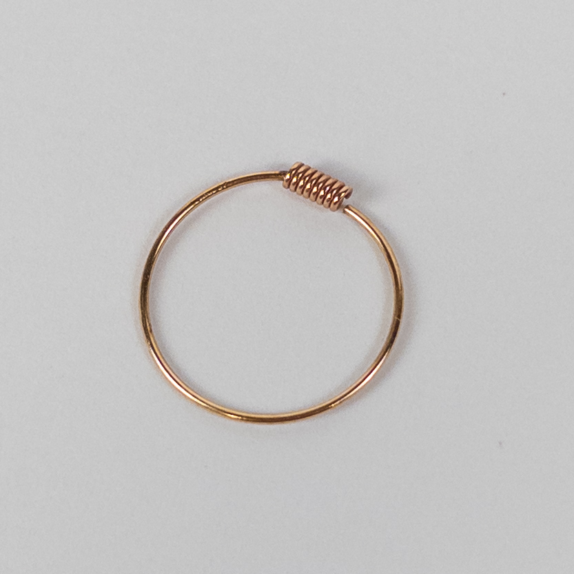 14K Gold Dainty Endless Hoop Earrings