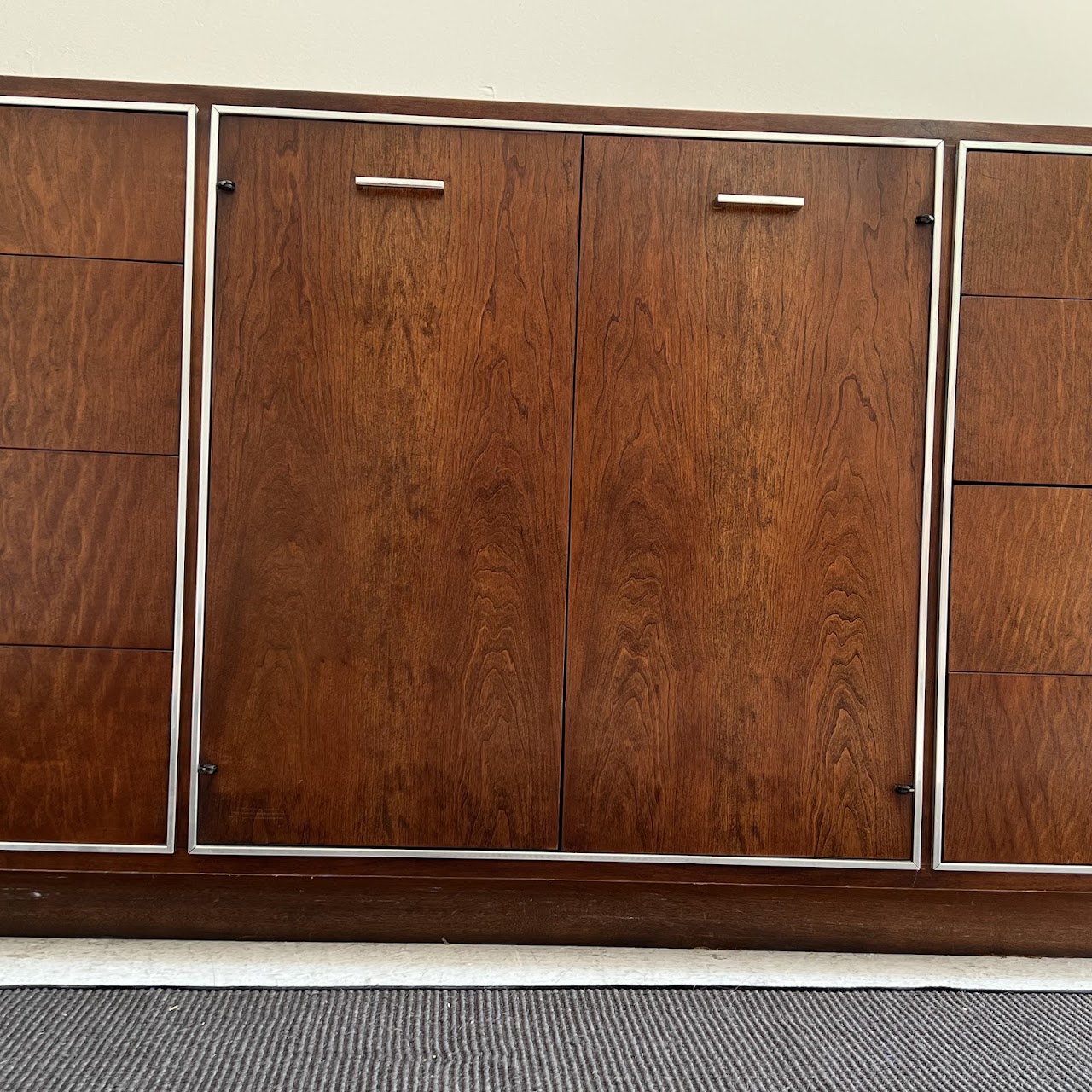 John Stuart Mid-Century Modern Walnut Eleven-Drawer Dresser