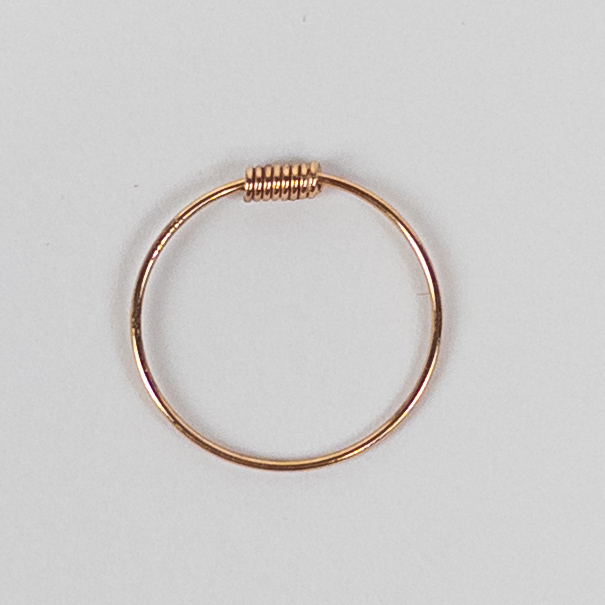 14K Gold Dainty Endless Hoop Earrings