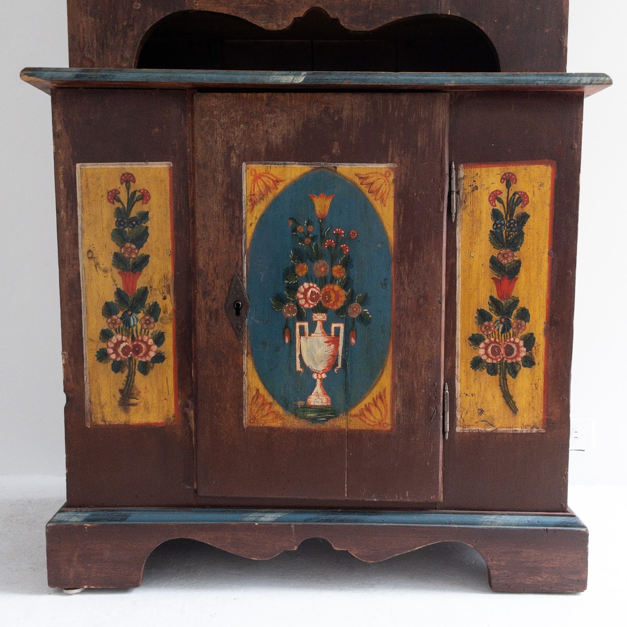 Mid 19th C. Hand-Painted Cupboard