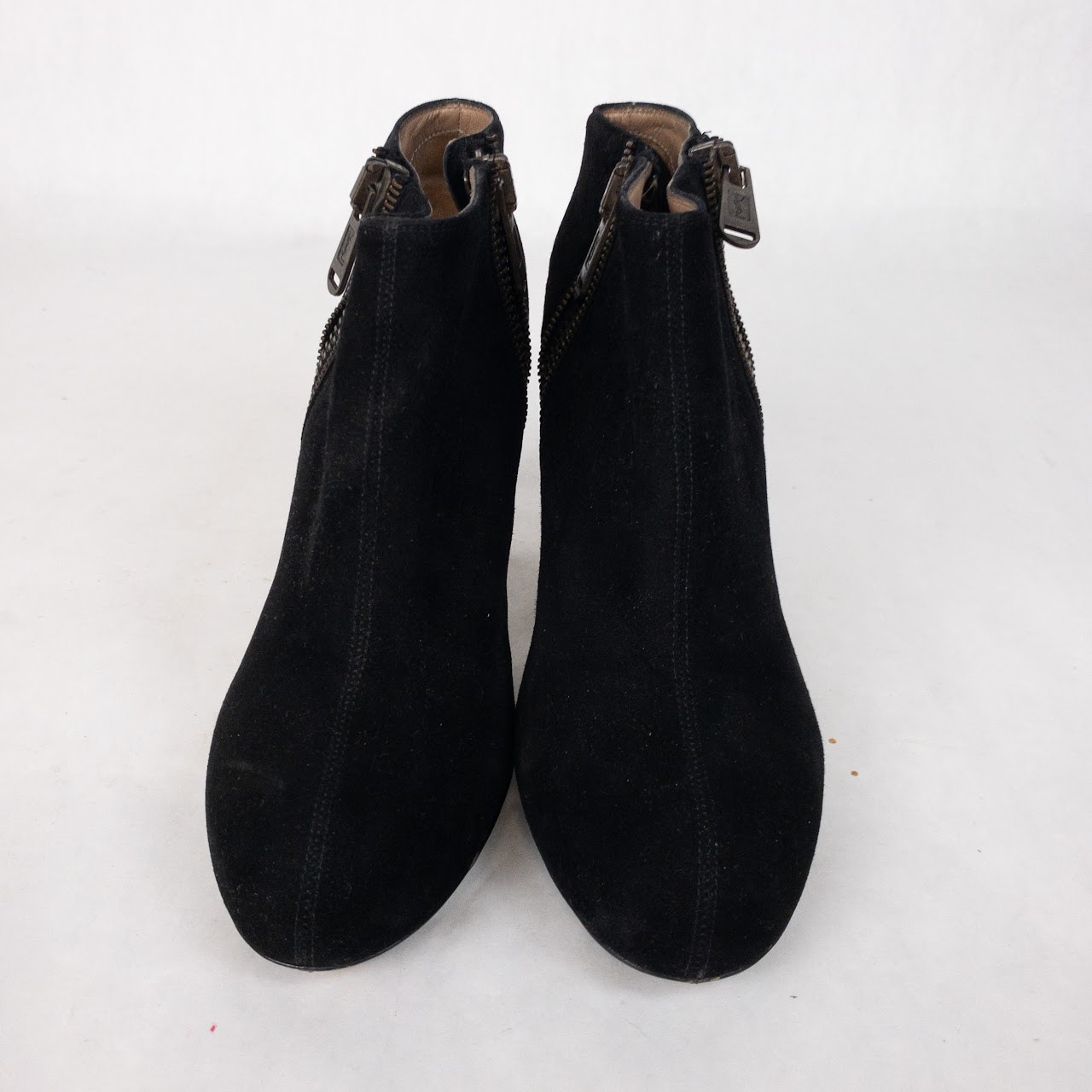 Yves Saint Laurent Suede Zipper Booties