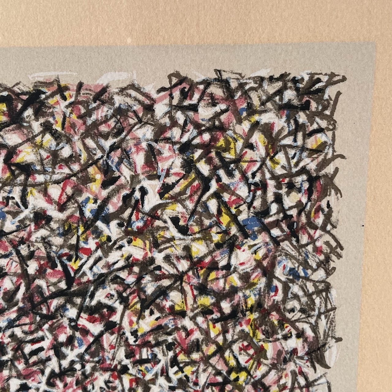 Mark Tobey 'Stained Glass' Signed Lithograph, 1970