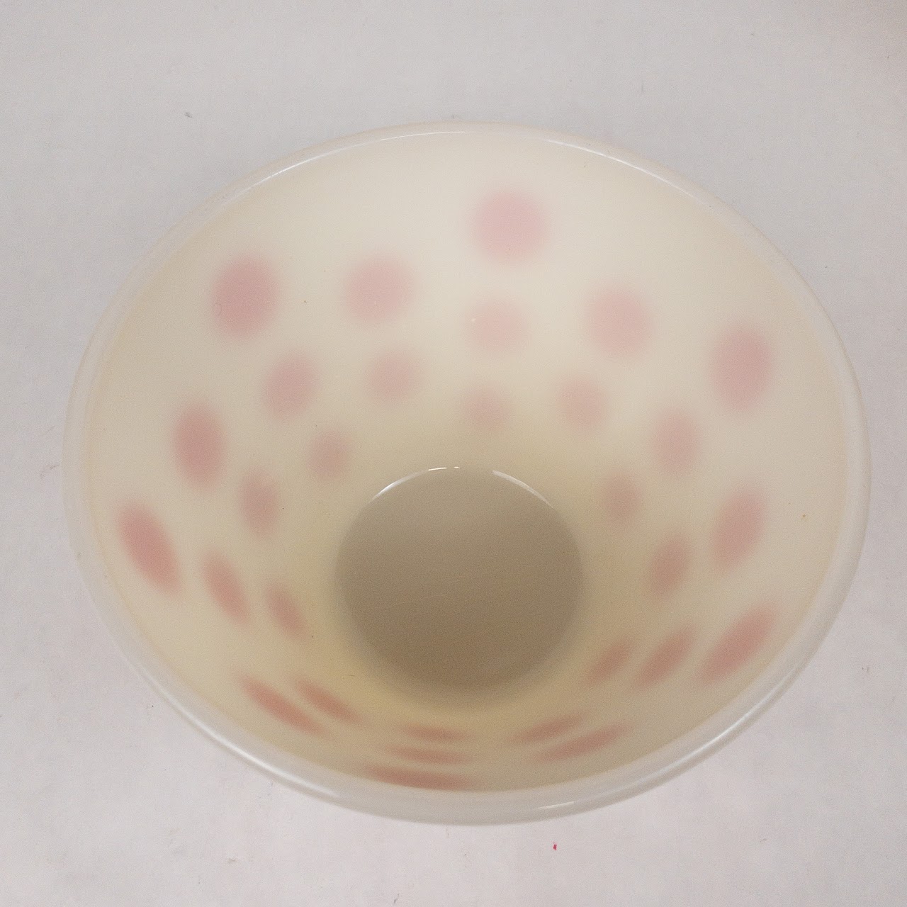 Fire King Polka Dot Milk Glass Bowl Trio