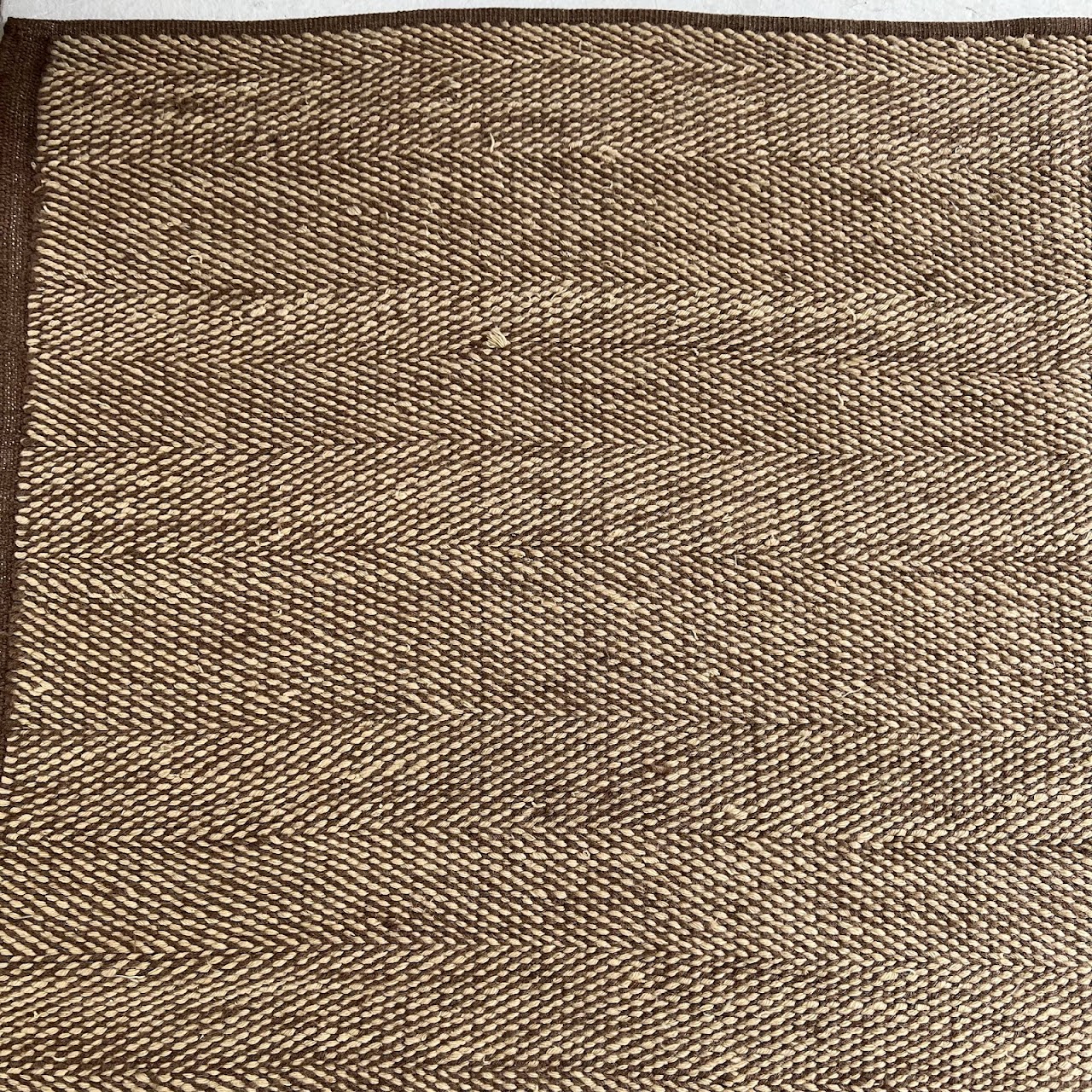 Wool Herringbone Area Rug