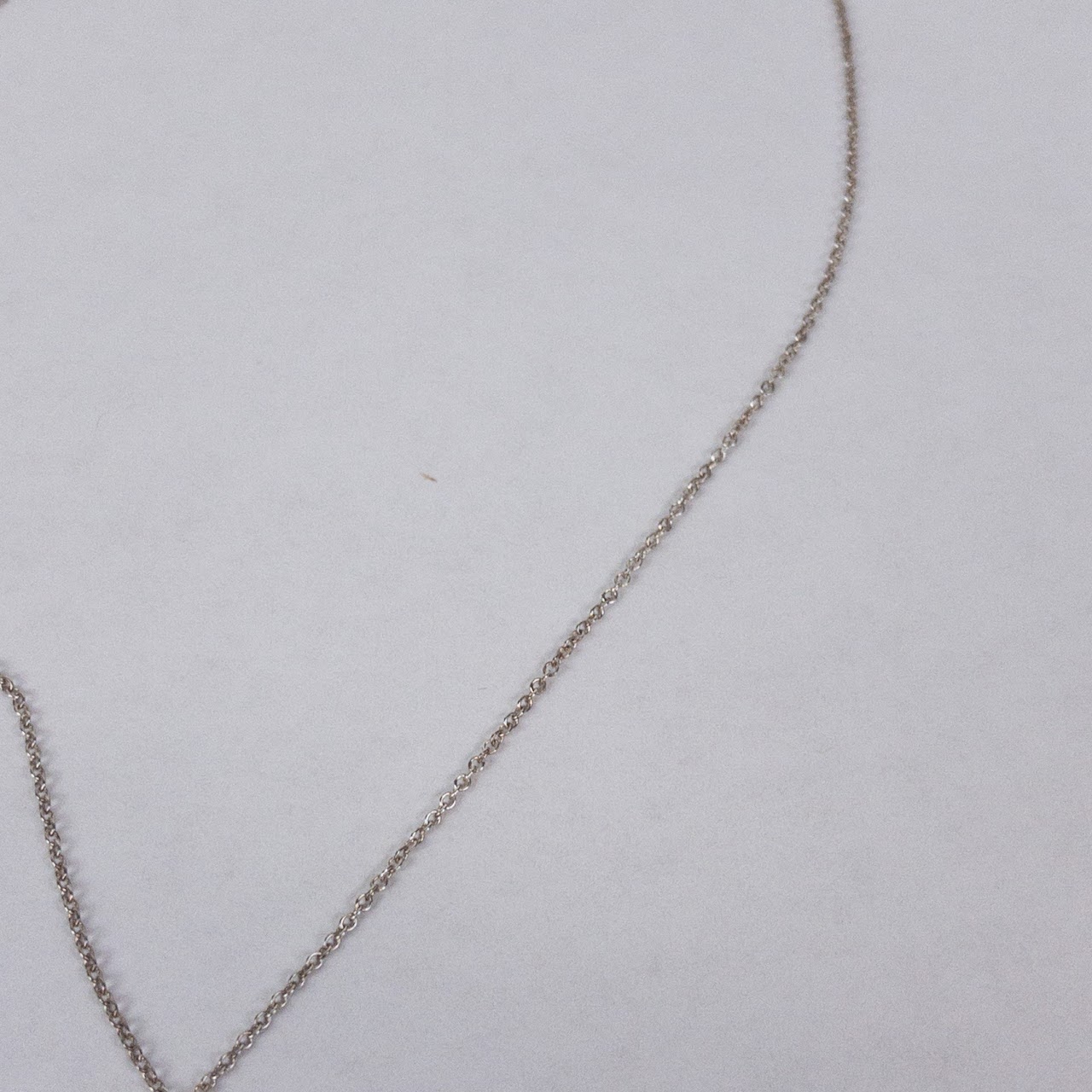 Tiffany & Co. Sterling Silver Elsa Peretti Teardrop Necklace