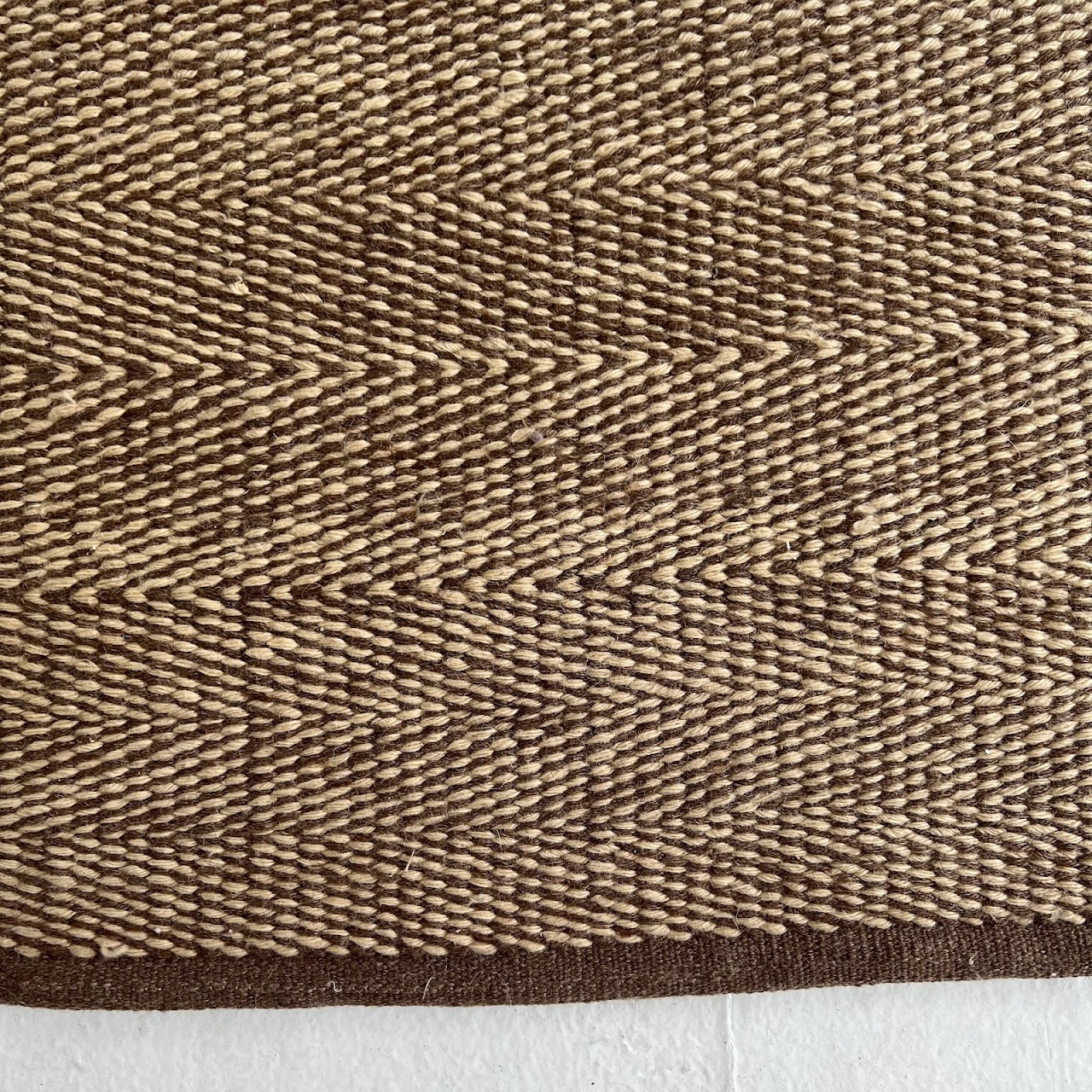 Wool Herringbone Area Rug