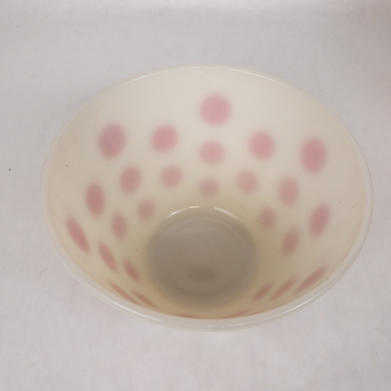 Fire King Polka Dot Milk Glass Bowl Trio