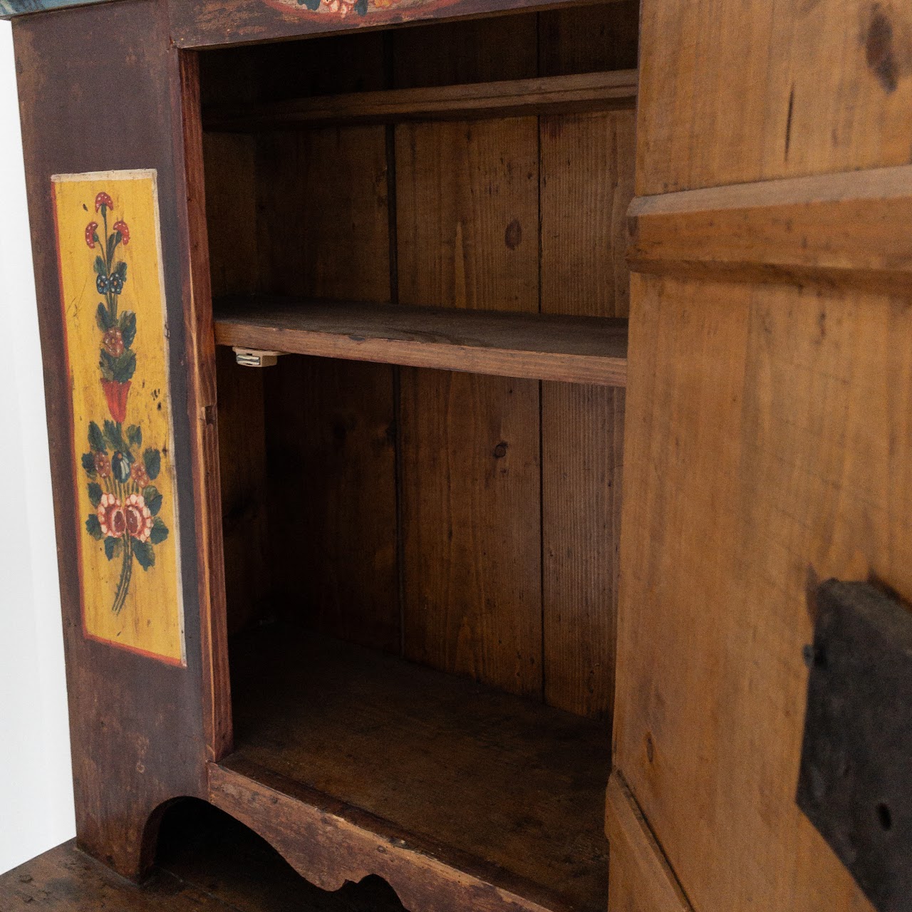 Mid 19th C. Hand-Painted Cupboard