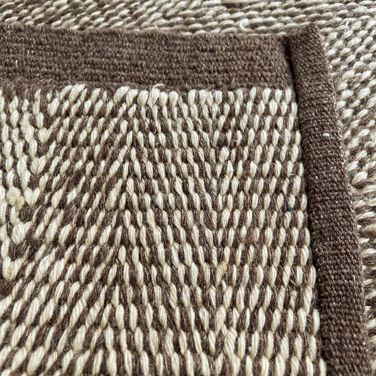 Wool Herringbone Area Rug