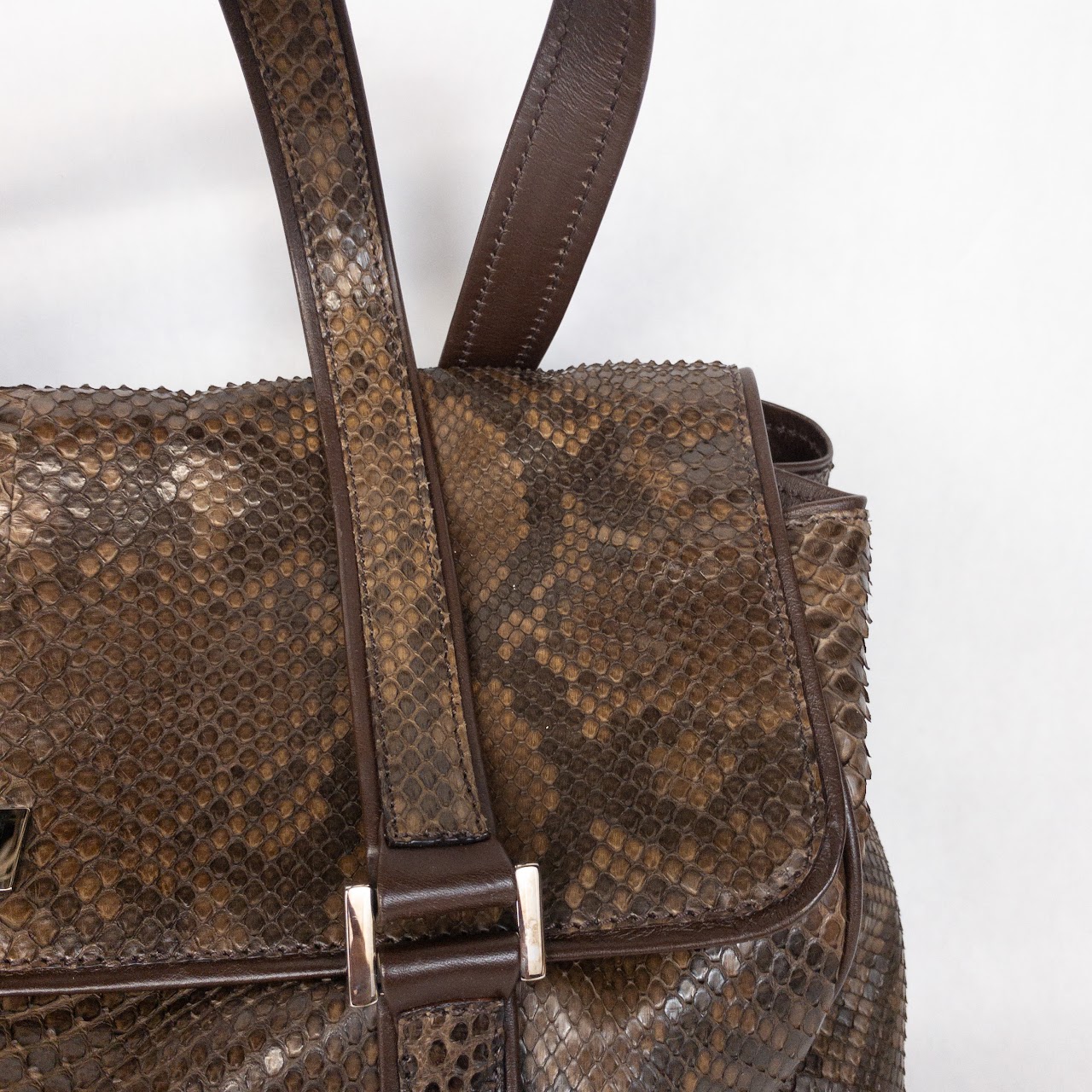 Lambertson Truex Snakeskin Handbag