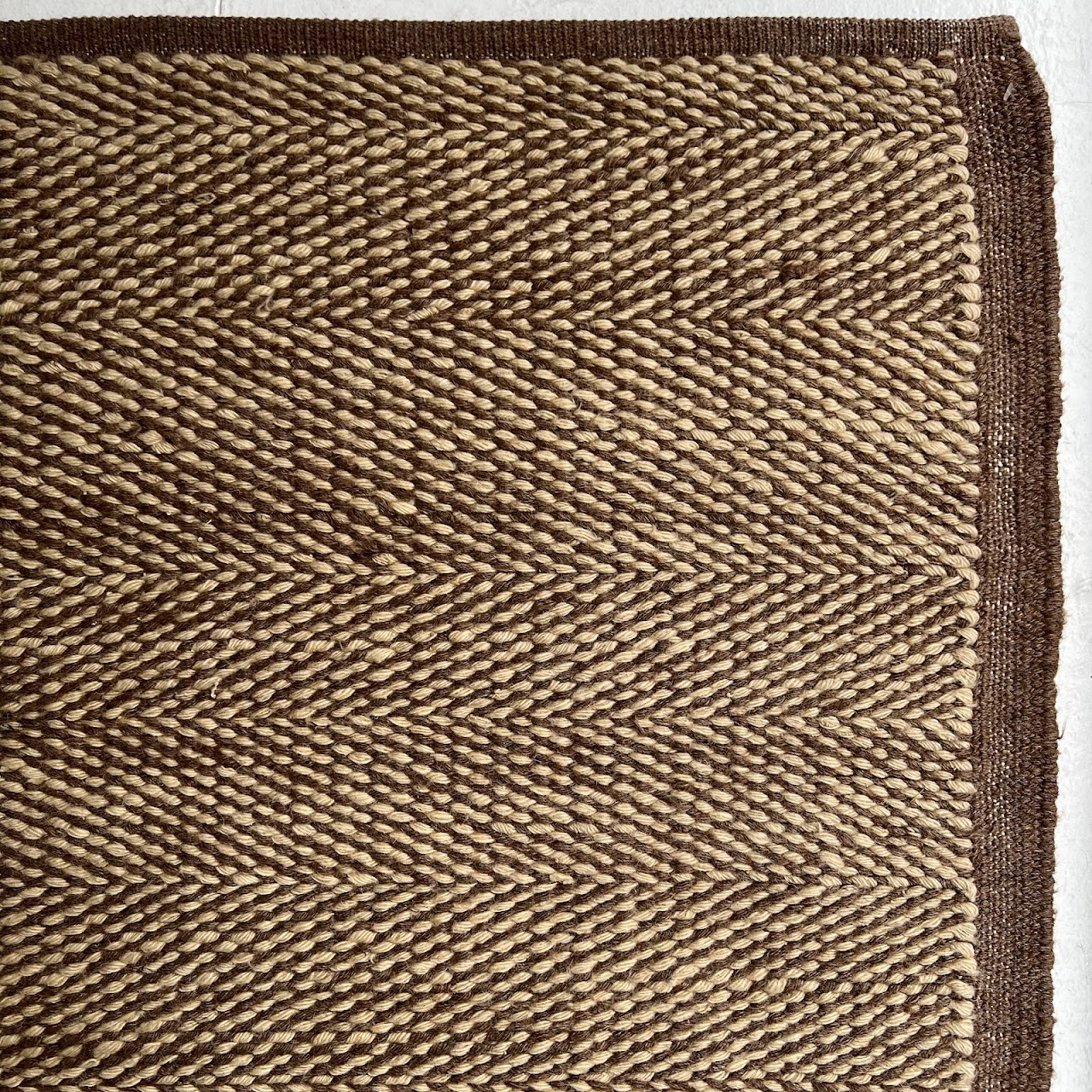 Wool Herringbone Area Rug