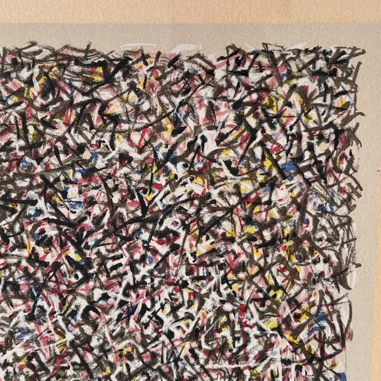 Mark Tobey 'Stained Glass' Signed Lithograph, 1970