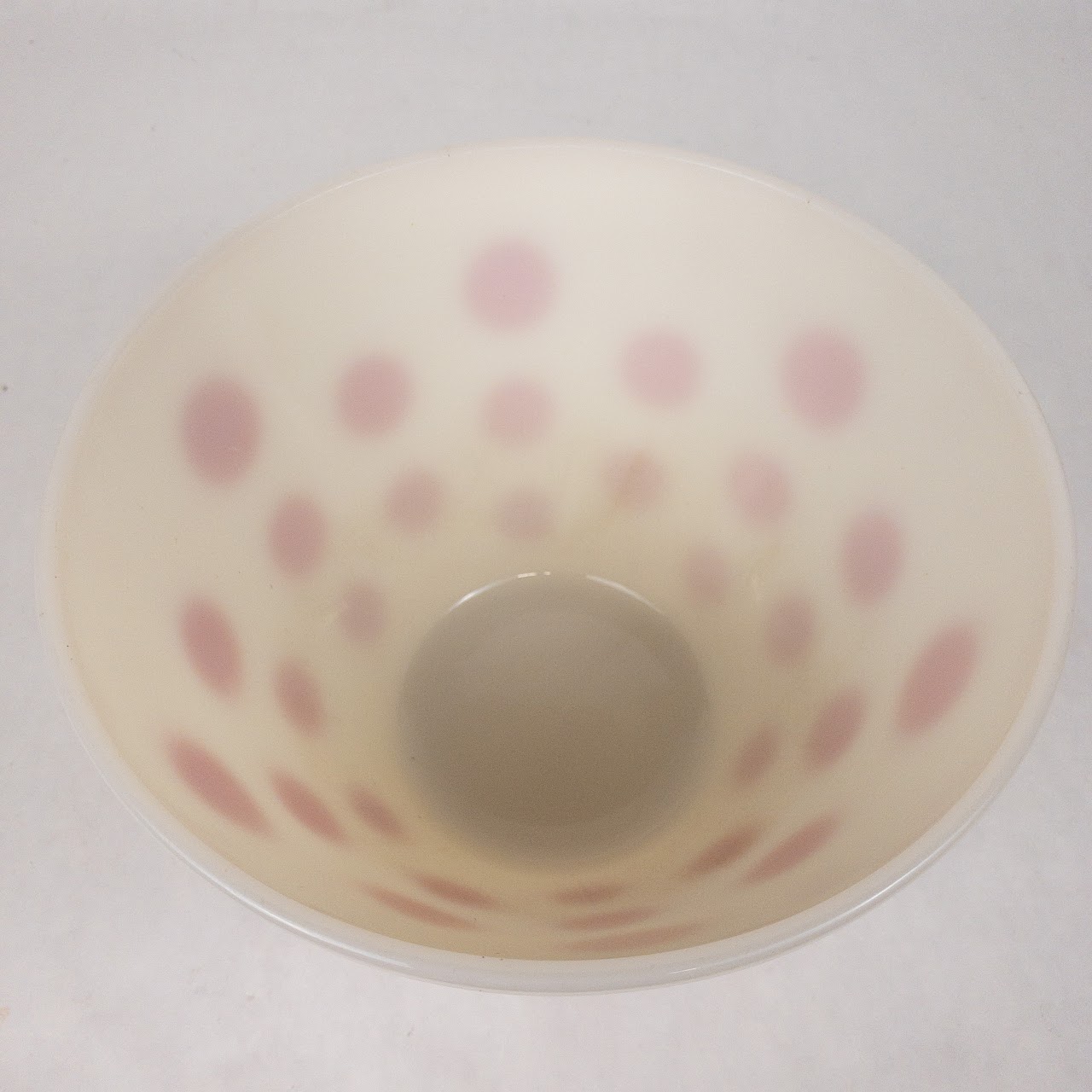 Fire King Polka Dot Milk Glass Bowl Trio