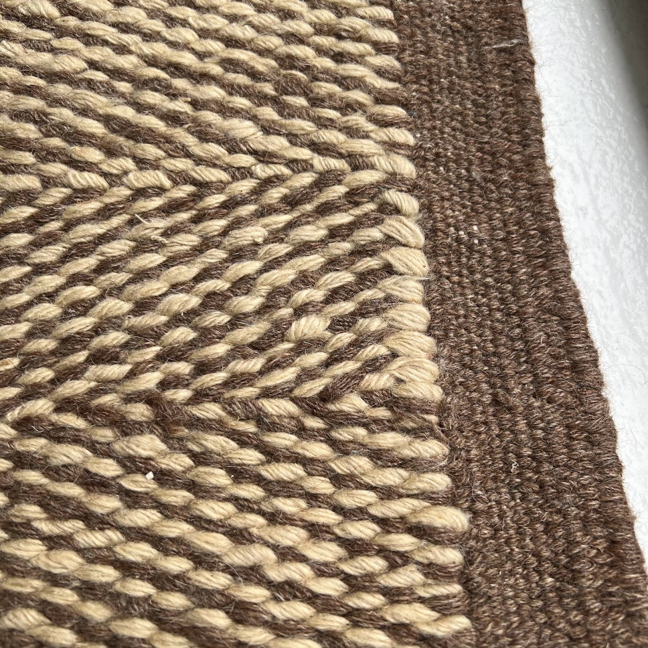 Wool Herringbone Area Rug