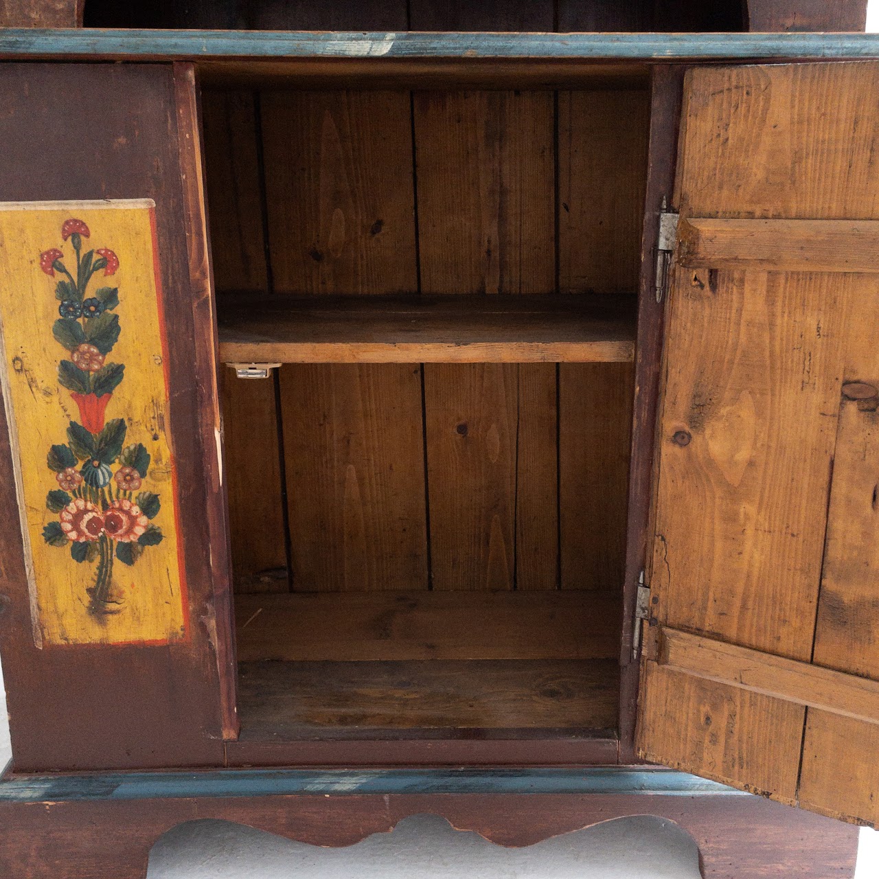 Mid 19th C. Hand-Painted Cupboard