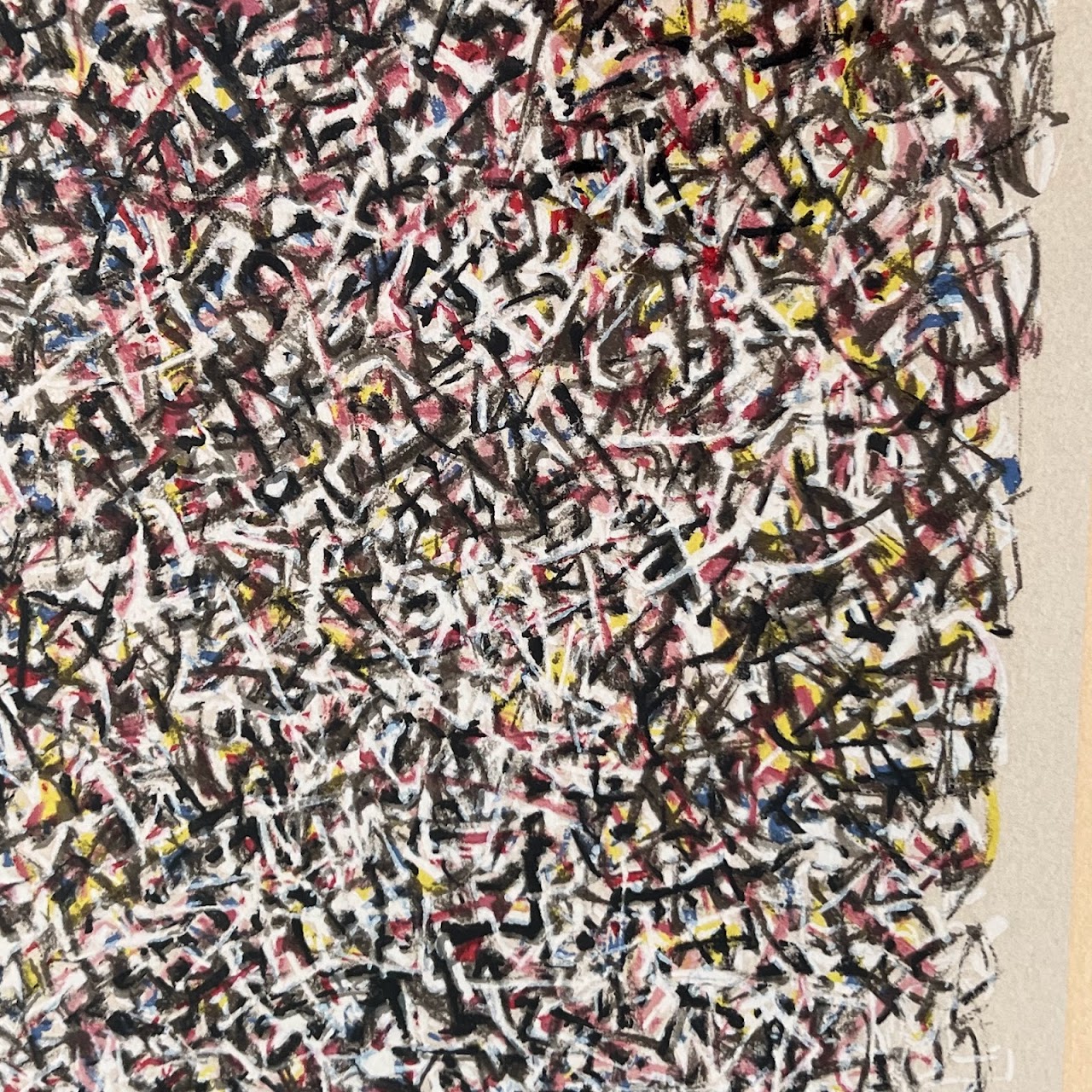 Mark Tobey 'Stained Glass' Signed Lithograph, 1970