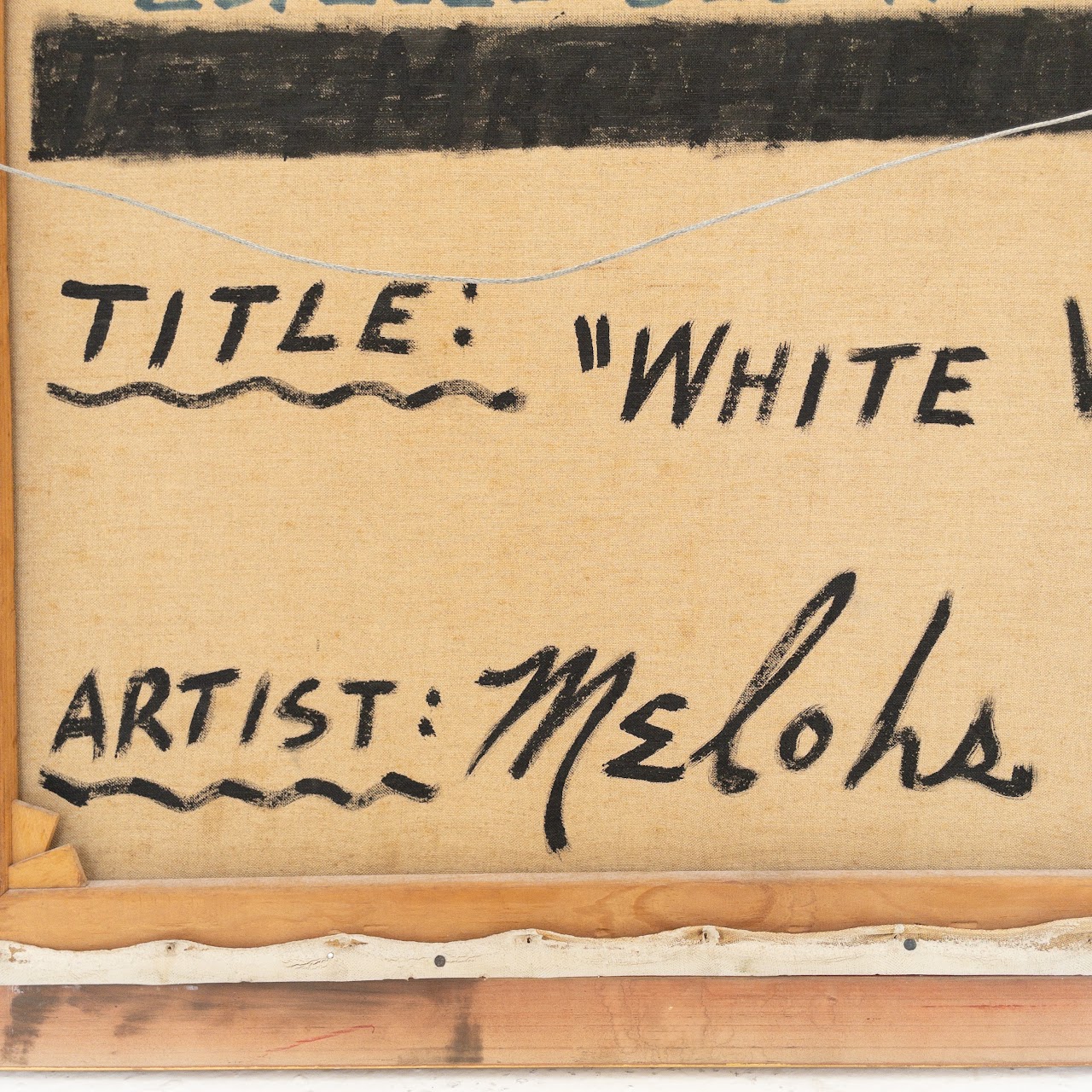 Charles Melohs Signed 'White Vase' Oil Painting, 1961