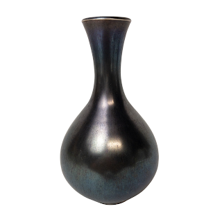 Signed Iridescent Glaze Vase