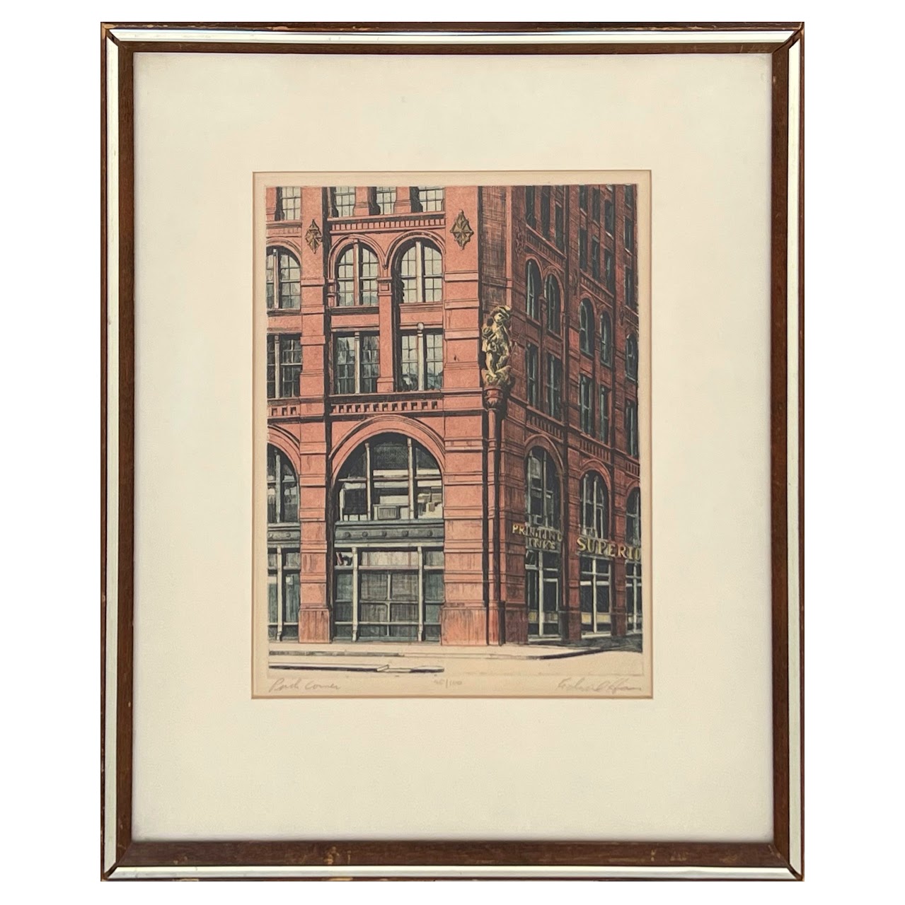 Richard Haas Signed Architectural Etching