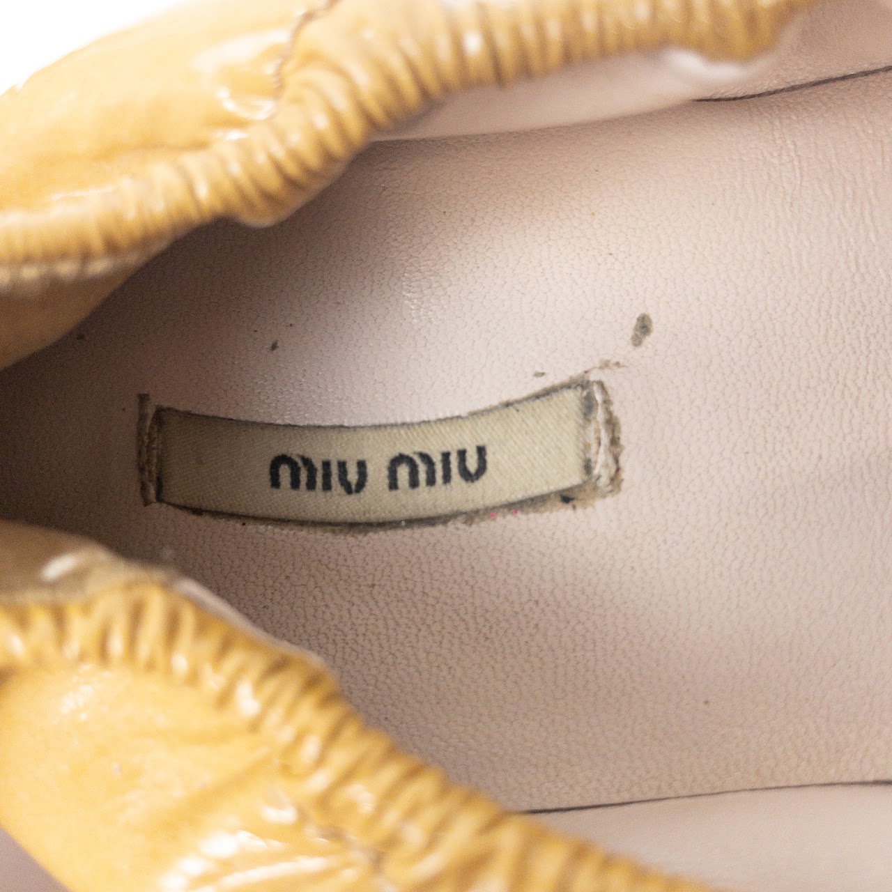 Miu Miu Patent Leather Flats
