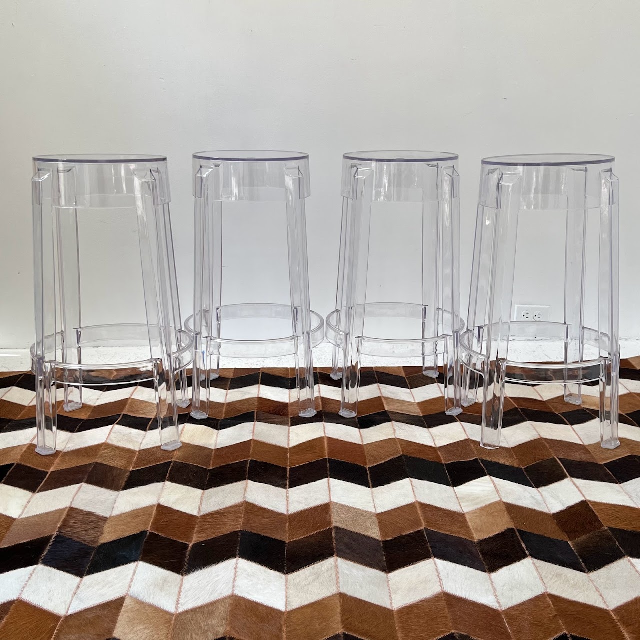 Polycarbonate Counter Stool Set of Four
