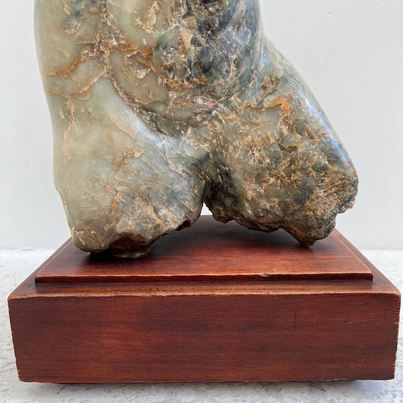 Modern Figural Granite & Quartz Sculpture