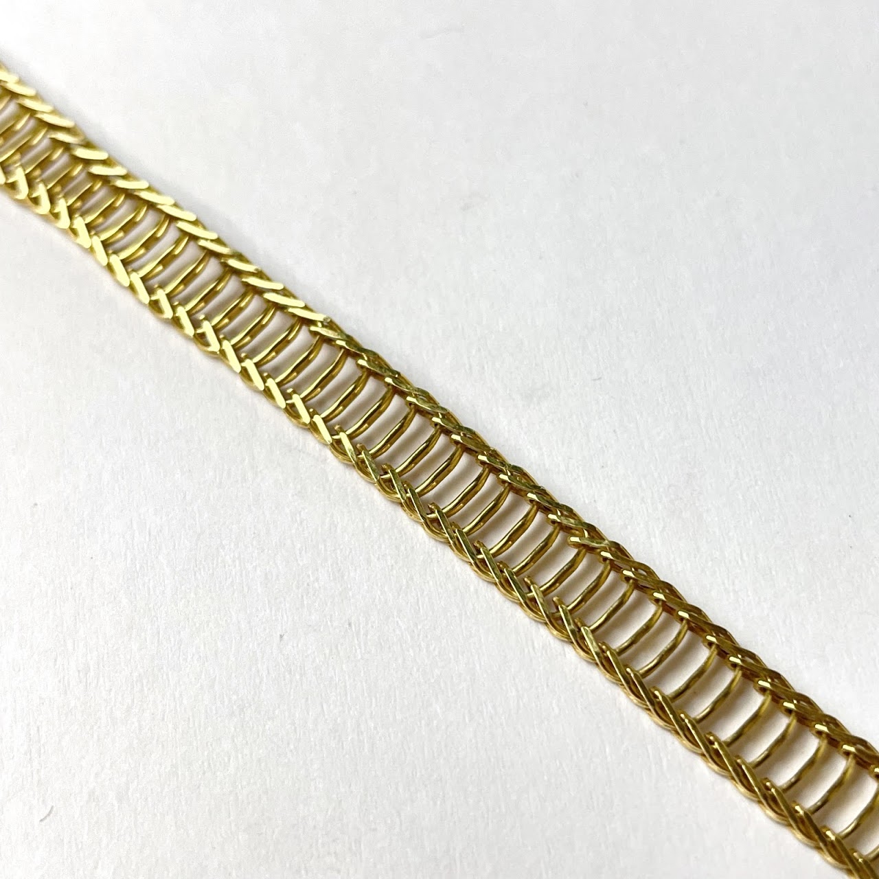 14K Gold Chain Bracelet