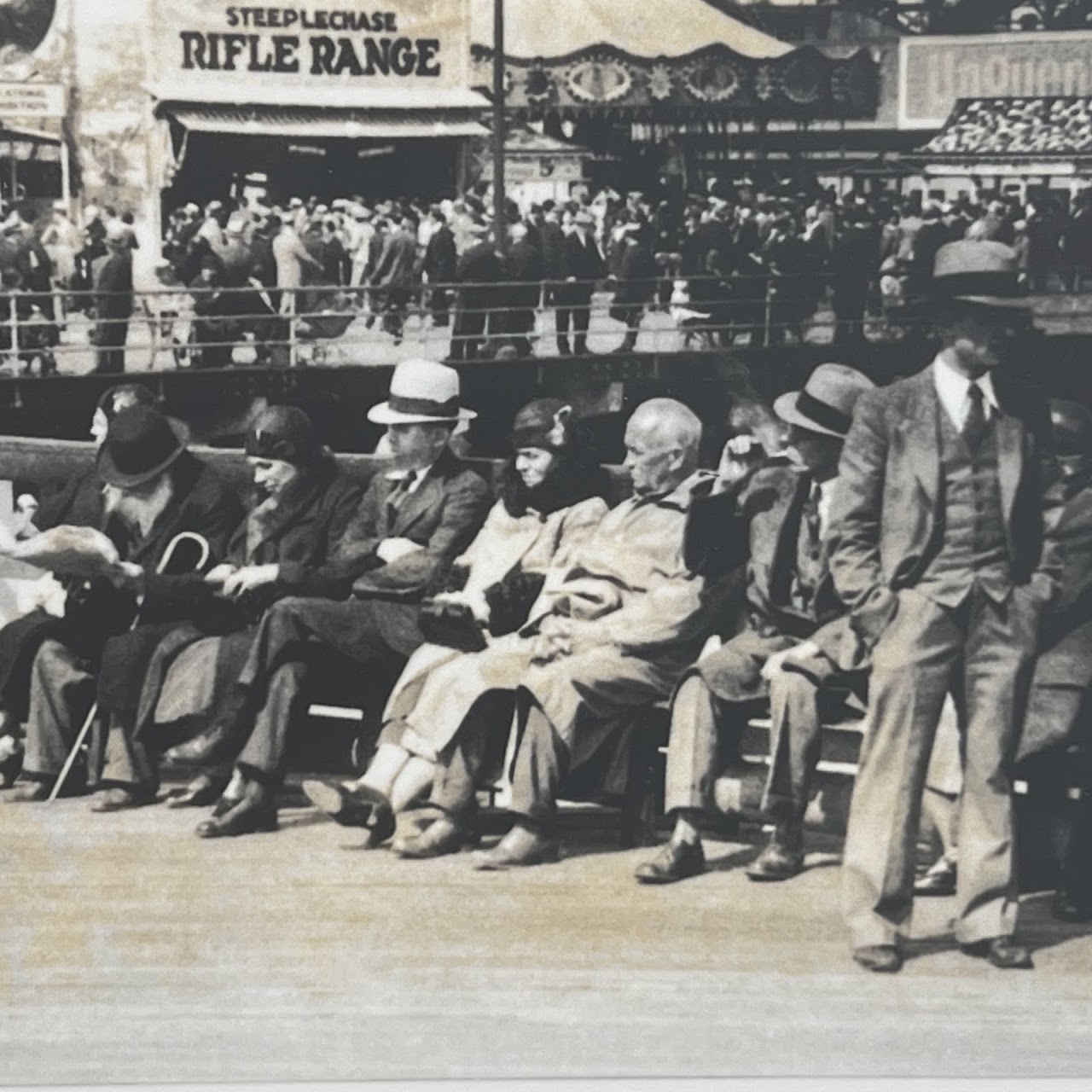 'An Outing at Coney Island, 1920s'  Vintage Silver Gelatin Photograph