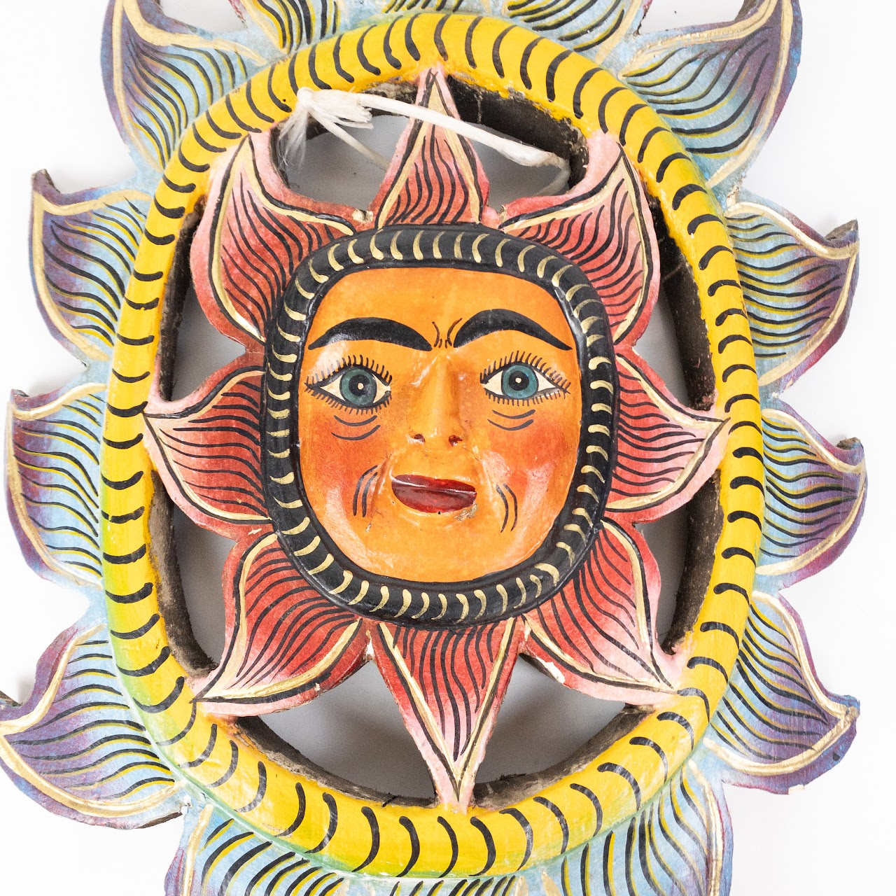 Mexican Folk Art Sun  Wall Hanging