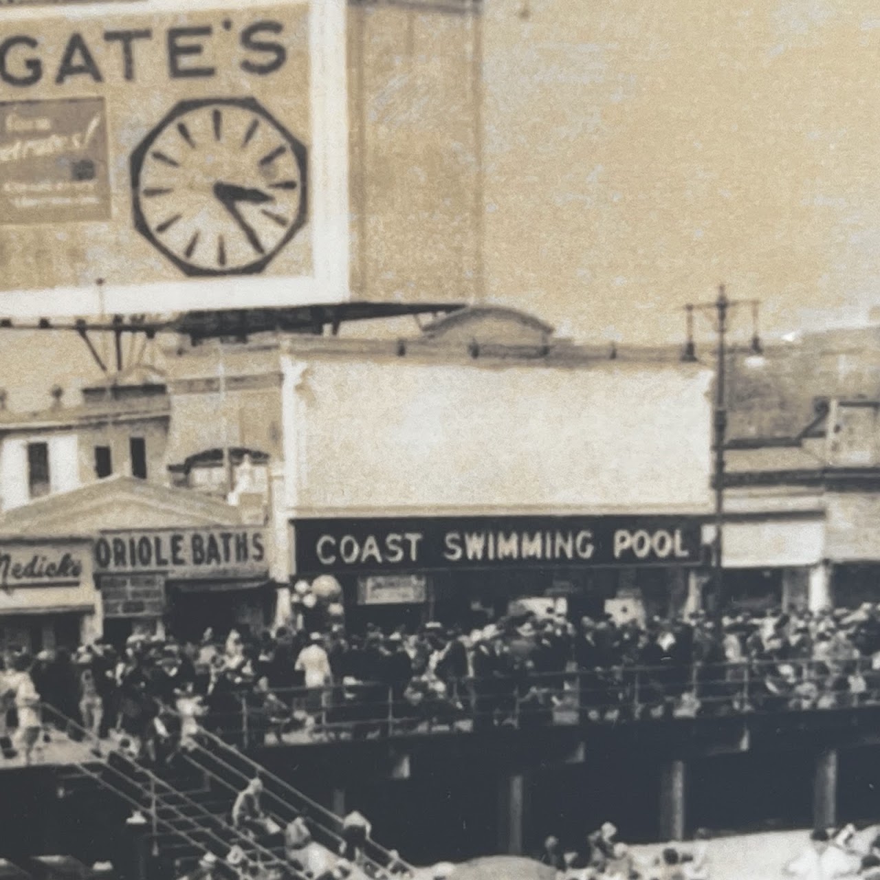 'An Outing at Coney Island, 1920s'  Vintage Silver Gelatin Photograph