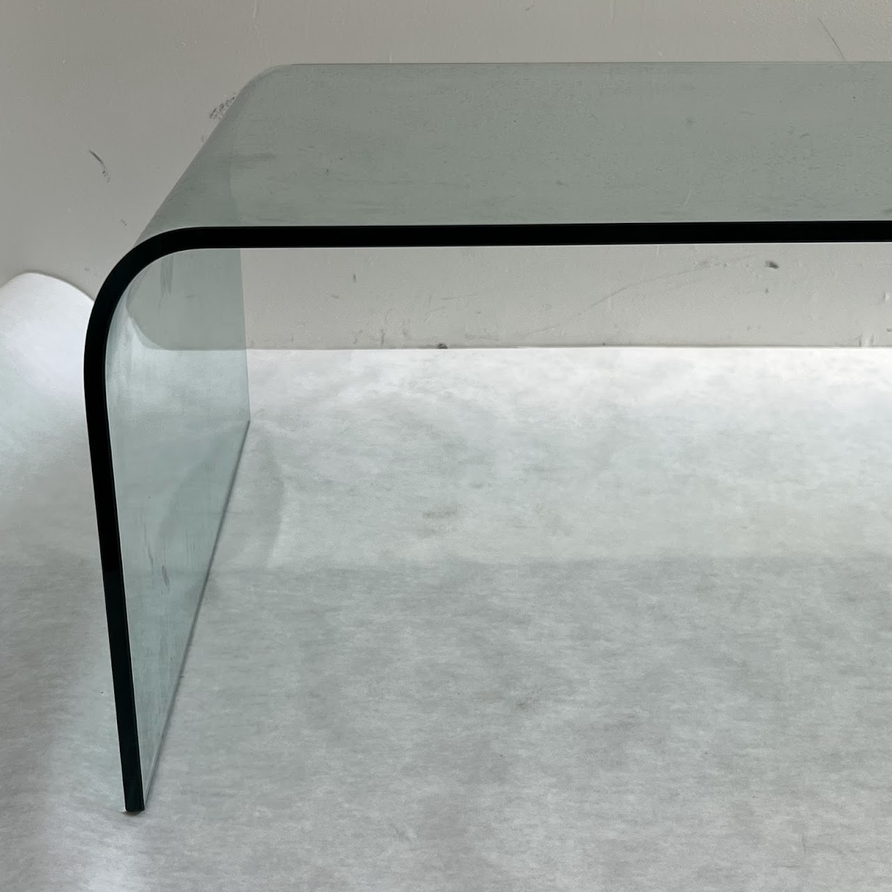 Glass Waterfall Coffee Table